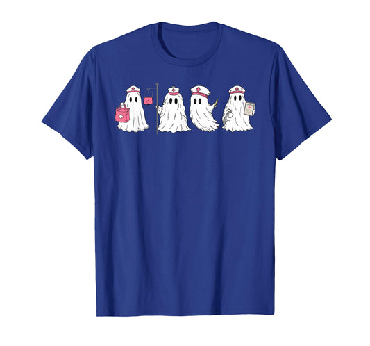 Boo Boo Crew Funny Ghost Halloween Spooky Nurse Nursing T-Shirt