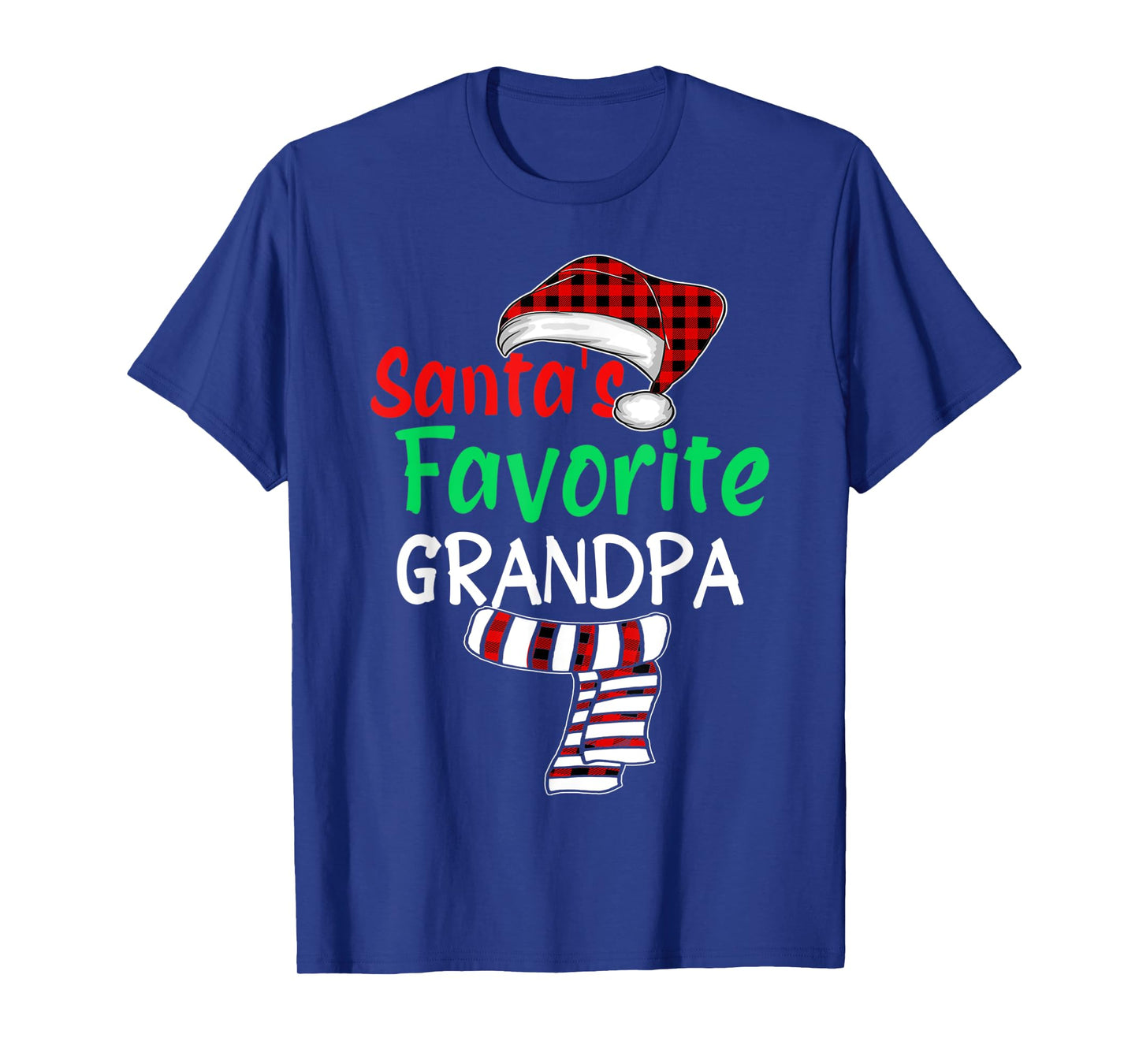 Christmas Family Santa Claus Shirt, Santa's Favorite Grandpa T-Shirt