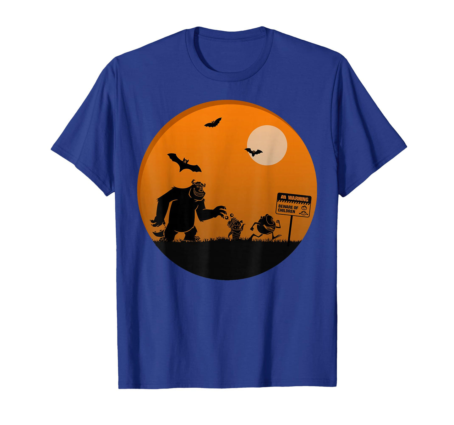 Disney Pixar Monster's Inc. Group Halloween Silhouettes T-Shirt