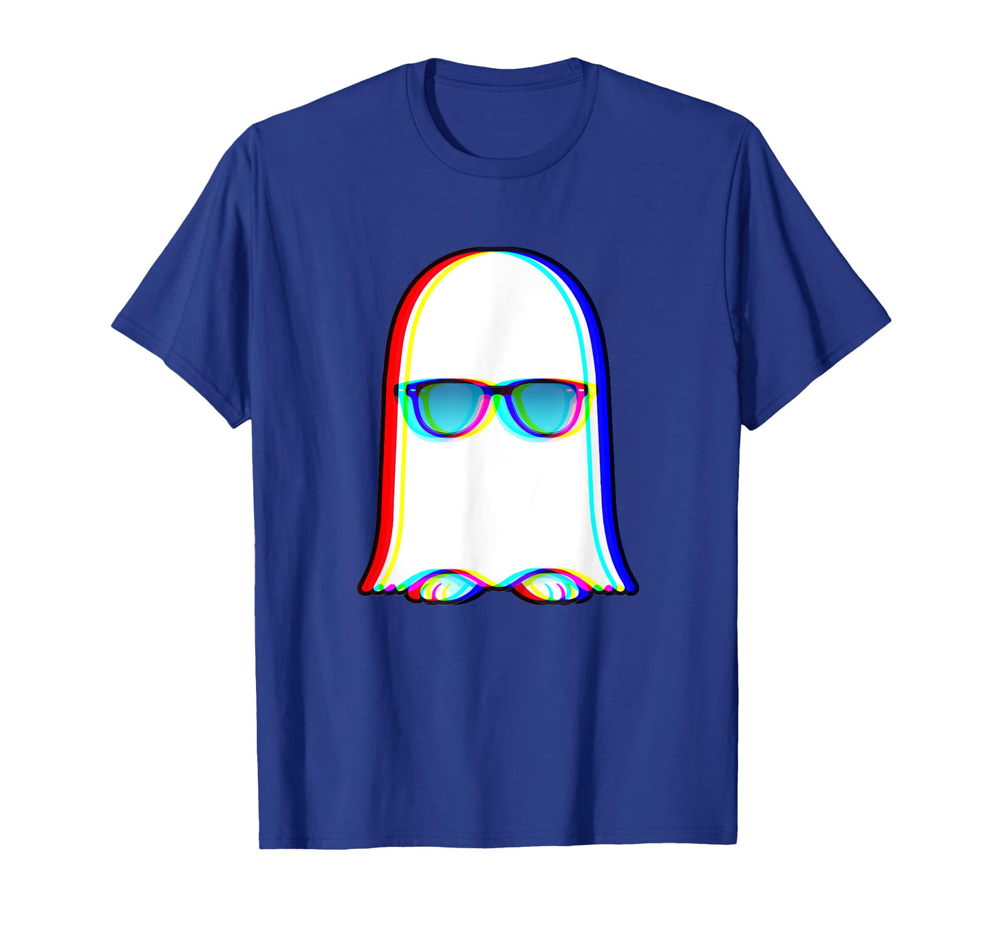 Ghost Trippy Vaporwave Halloween Techno Rave EDM Men T-Shirt