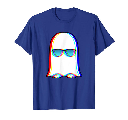 Ghost Trippy Vaporwave Halloween Techno Rave EDM Men T-Shirt