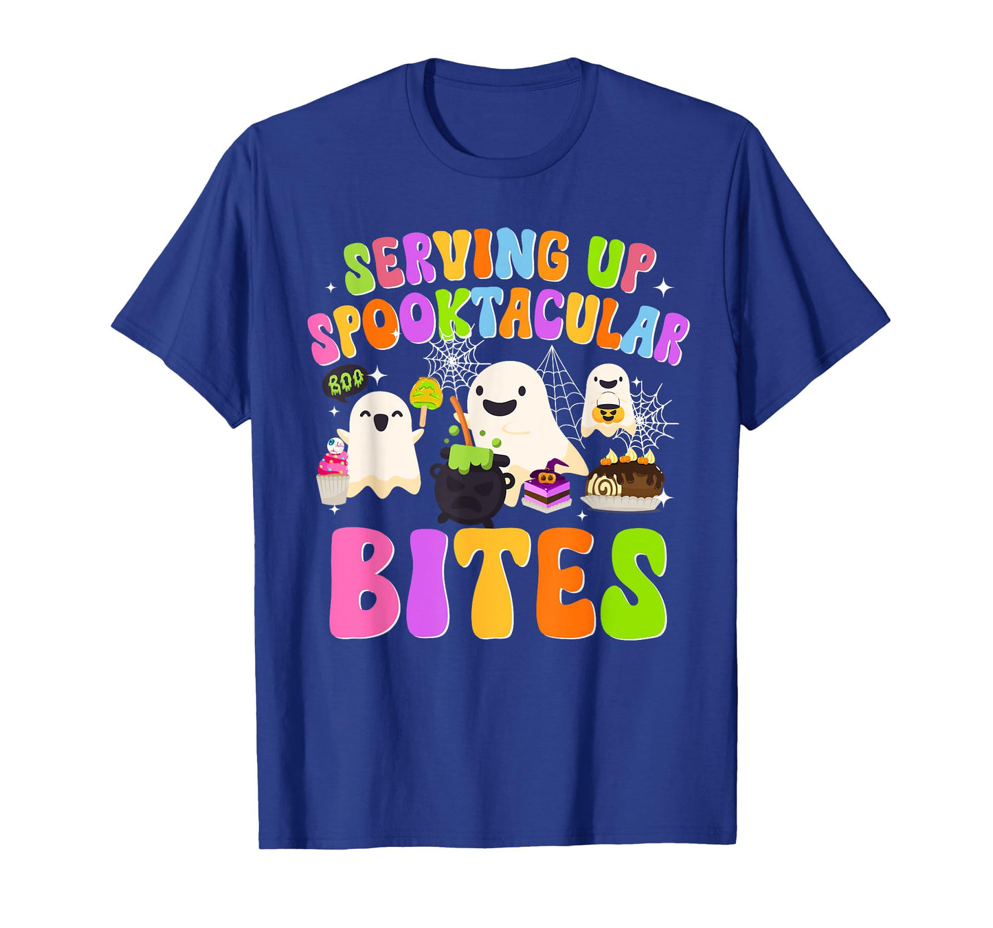 Spooky Lunch Lady Halloween School Cafeteria Worker Funny T-Shirt