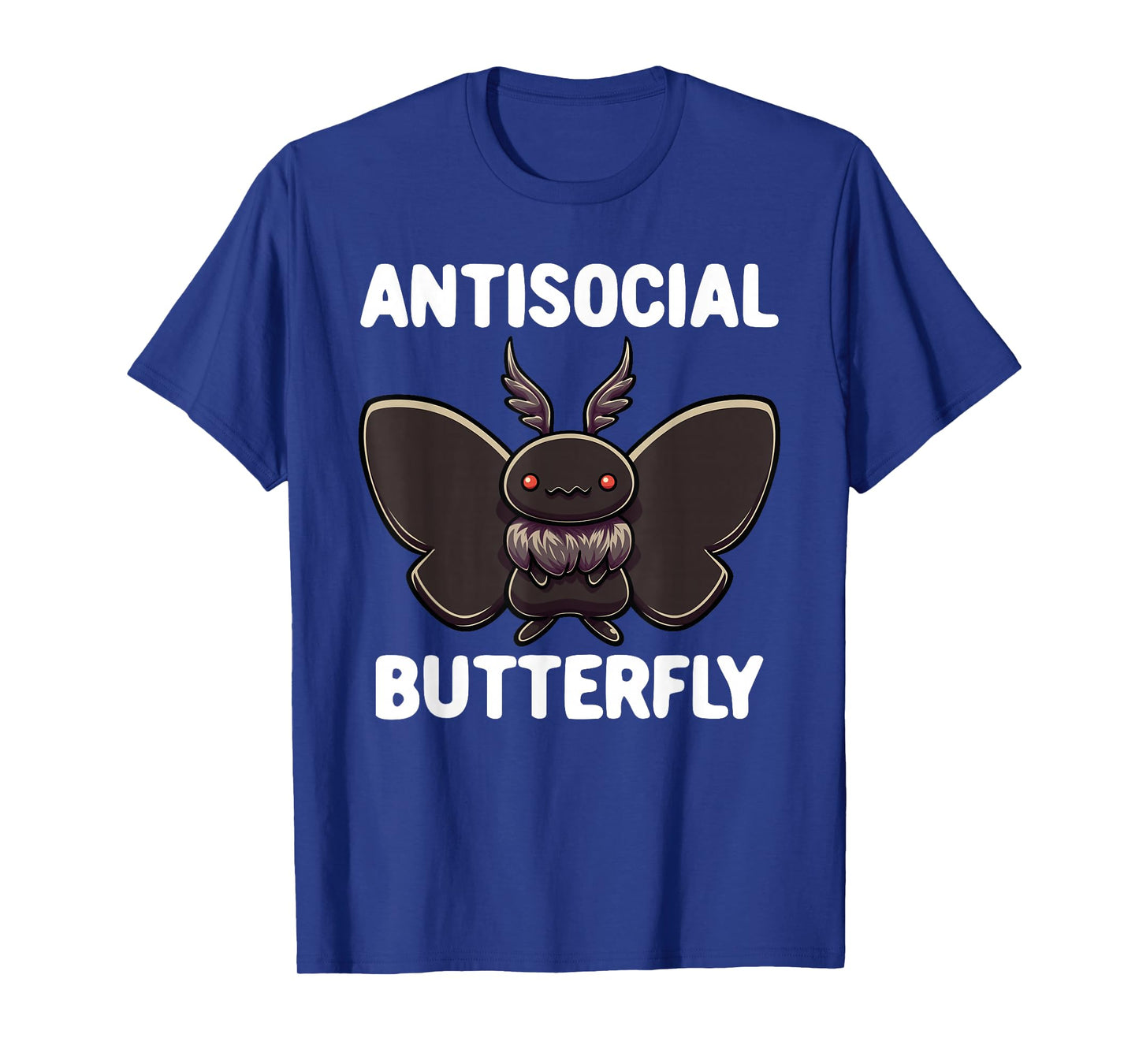 Mothman Shirt Antisocial Butterfly Introvert Cryptid T-Shirt