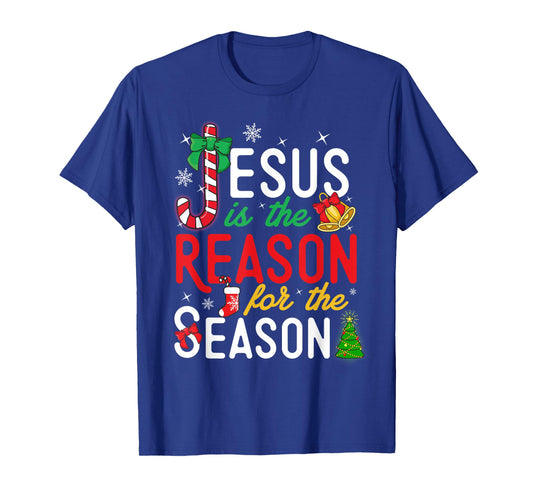Jesus Is The Reason For Christmas Christian Xmas Stocking T-Shirt