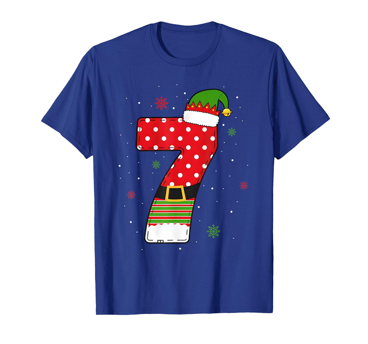 Six Seven Matching 67 Christmas Elf Hat Meme Gen Alpha Z T-Shirt