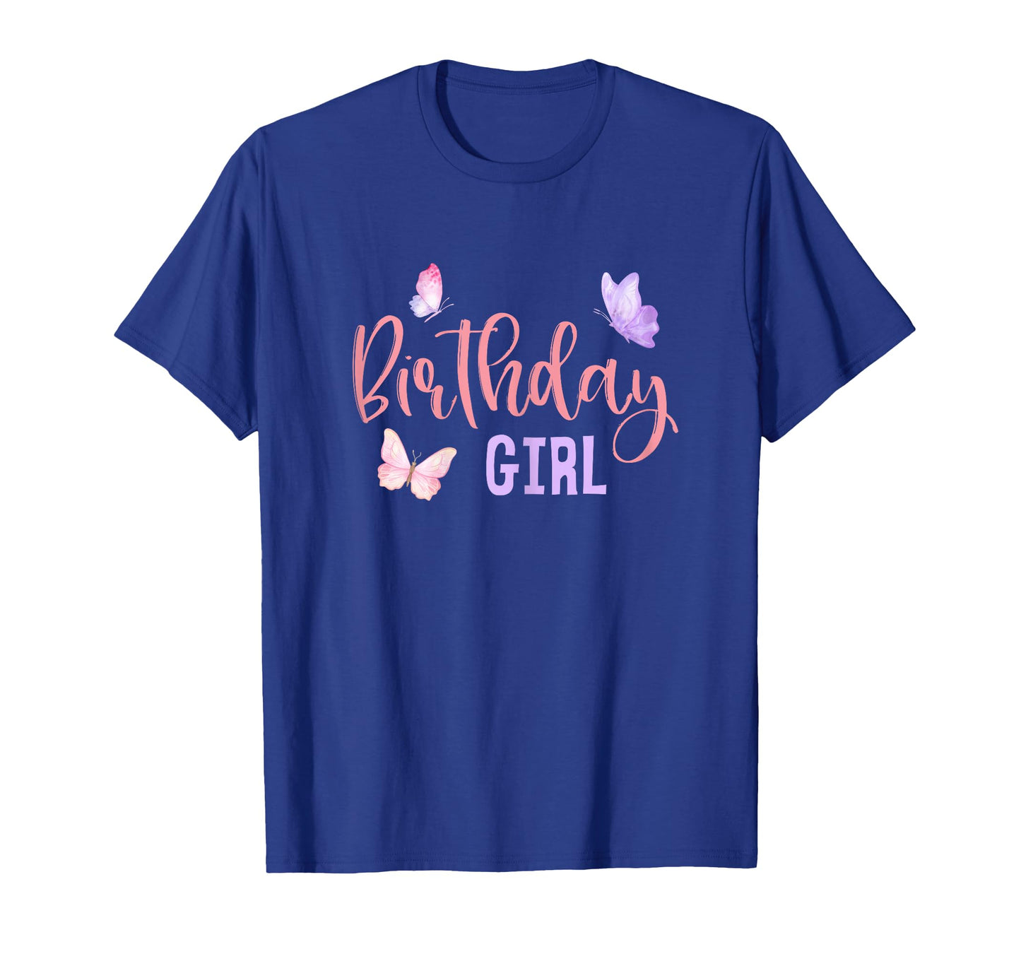 Birthday Girl Butterfly Party Child Kid Matching Family T-Shirt