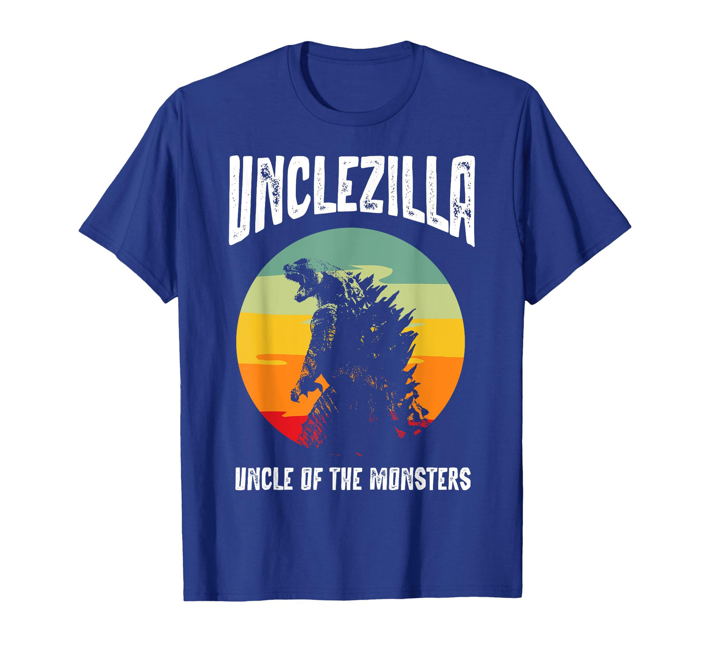 Unclezilla Uncle of The Monsters Retro Vintage Sunset T-Shirt