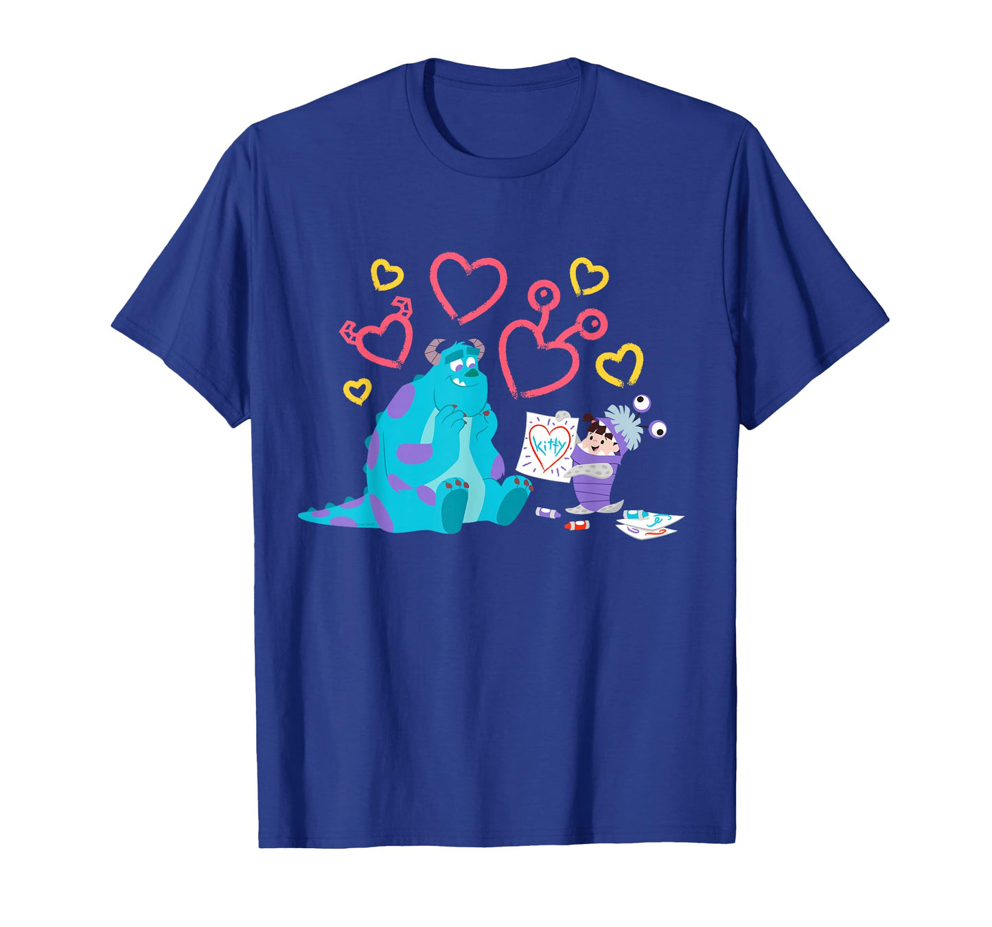 Disney and Pixar’s Monsters, Inc. Sulley Boo Kitty Hearts T-Shirt
