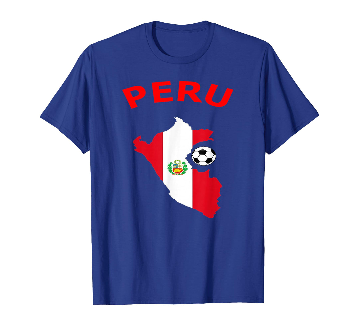Peru Jersey Flag-Soccer Ball-Football T Shirt T-Shirt