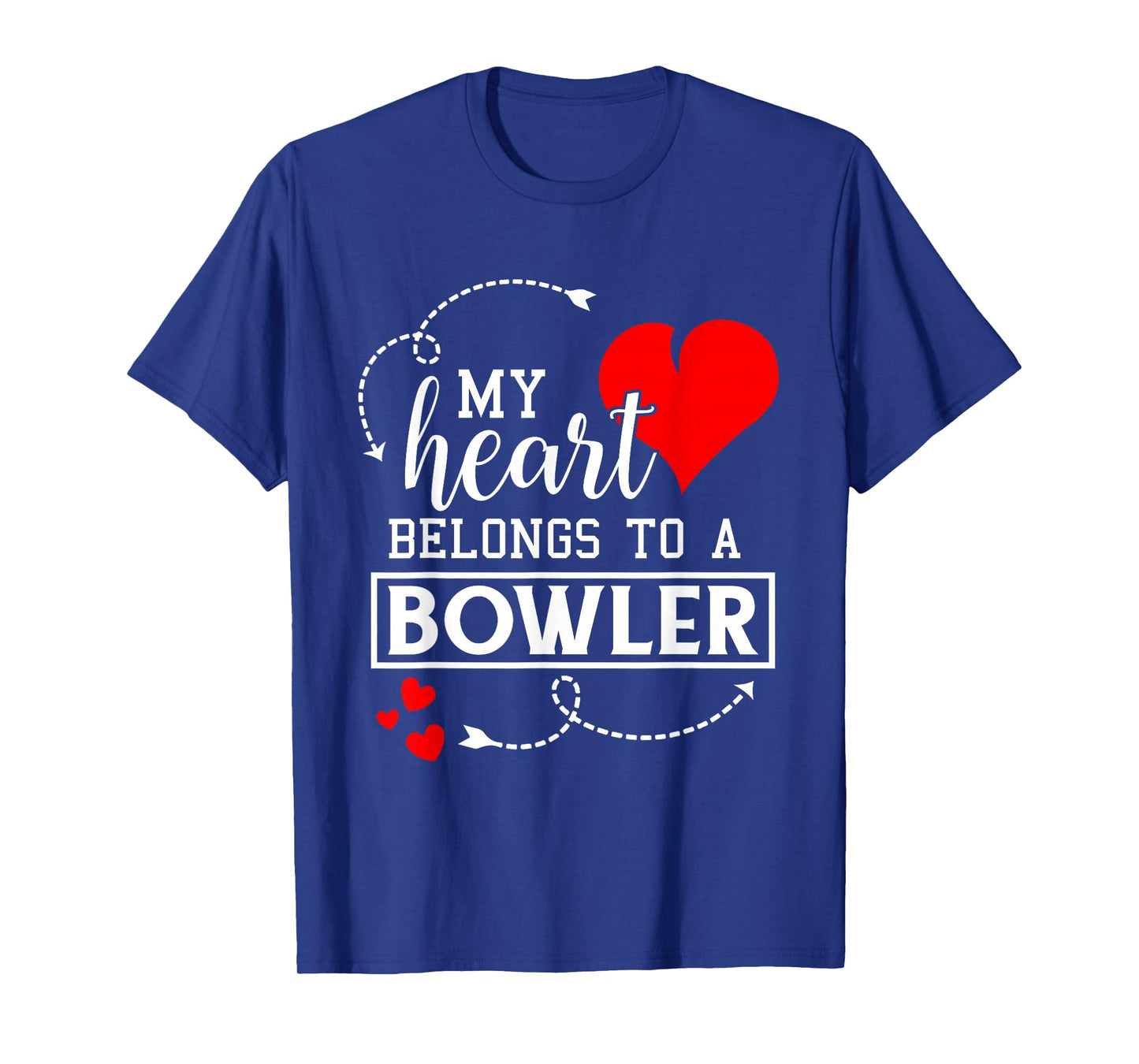 I Love My Bowler Husband Wife Gifts Valentines Day Shirt T-Shirt