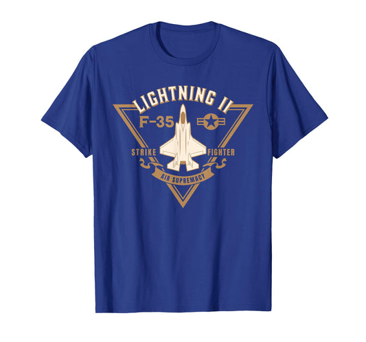 F 35 Jet Fighter Military Aircraft Design T-Shirt