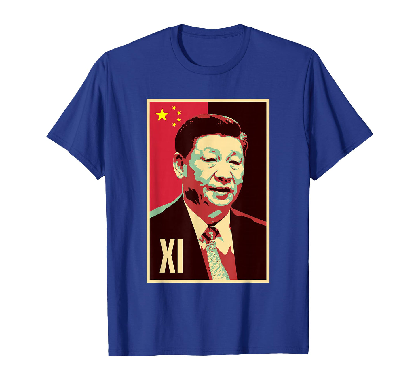Chinese Patriotic Designs and Merch Xi Jinping China Chinese President Chairman Zhongguo CCP PRC Unisex-Adults Black Short Sleeve Classic Fit T-Shirt