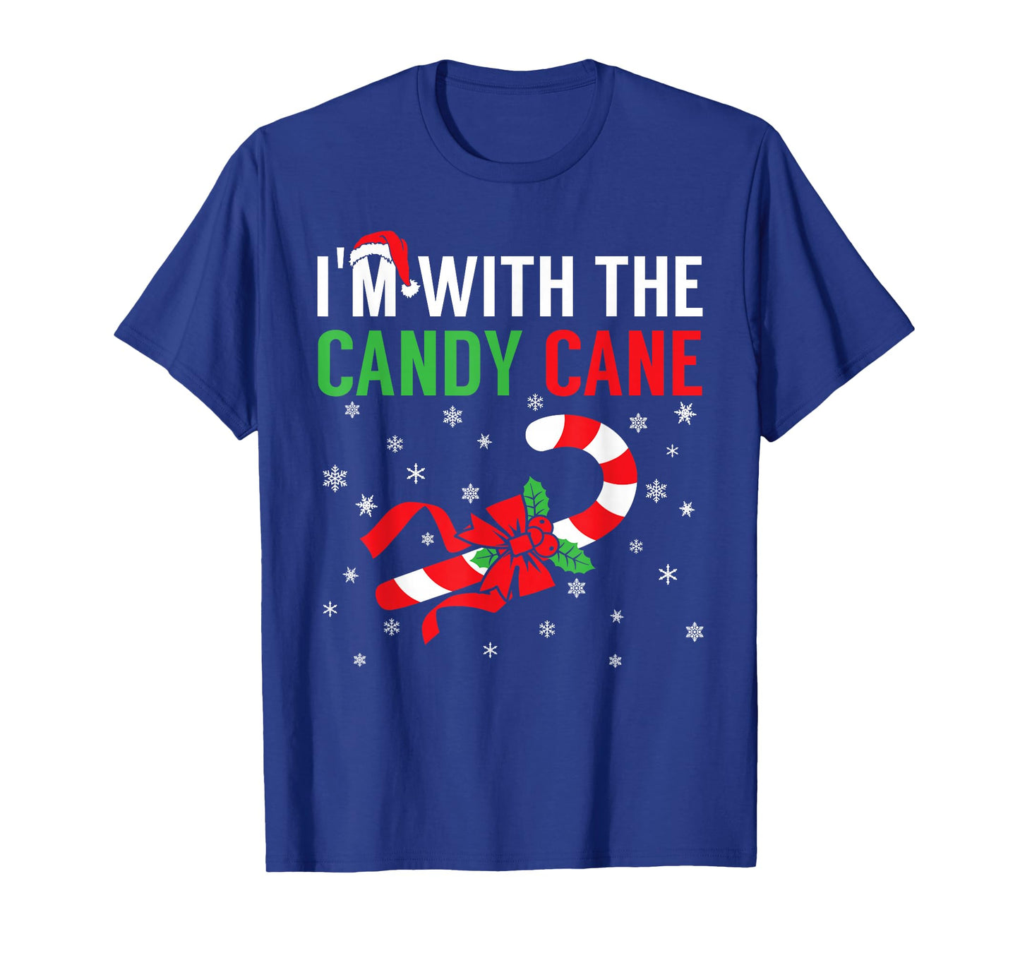 I’m With The Candy Cane Funny Christmas Candy Lover X-mas T-Shirt