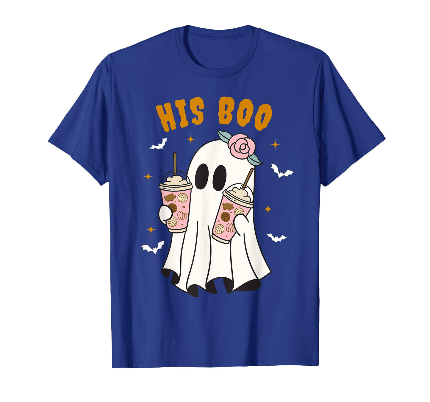 Her Boo & His Boo Funny Matching Halloween Pajama Couples T-Shirt