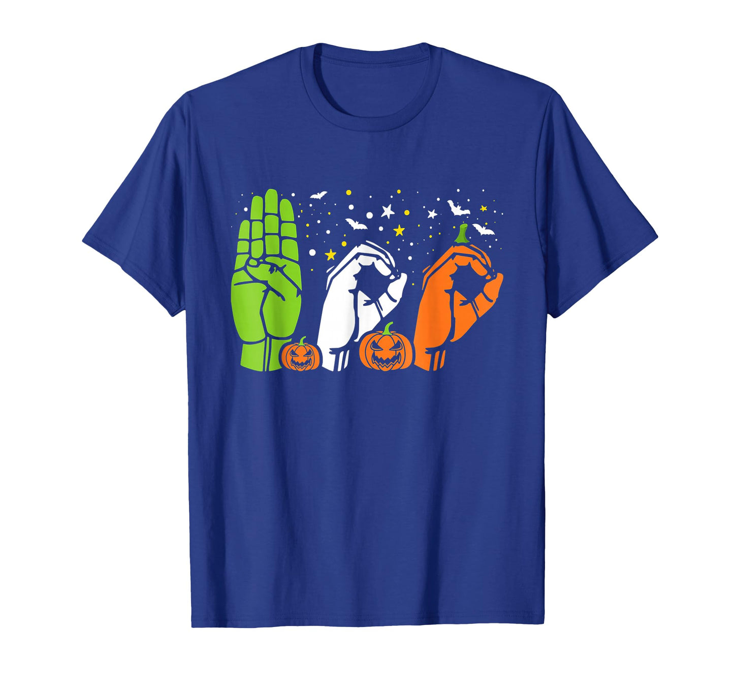 Boo Hands American Sign Language ASL Halloween Pride T-Shirt