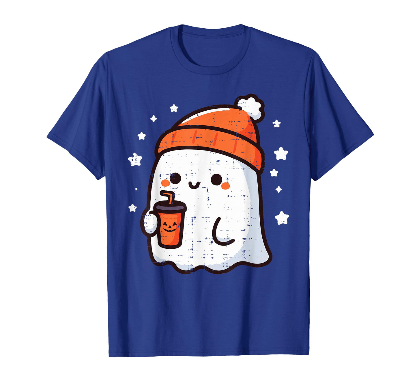 Halloween Ghost Beanie Coffee Cute Costume Men Women Kids T-Shirt