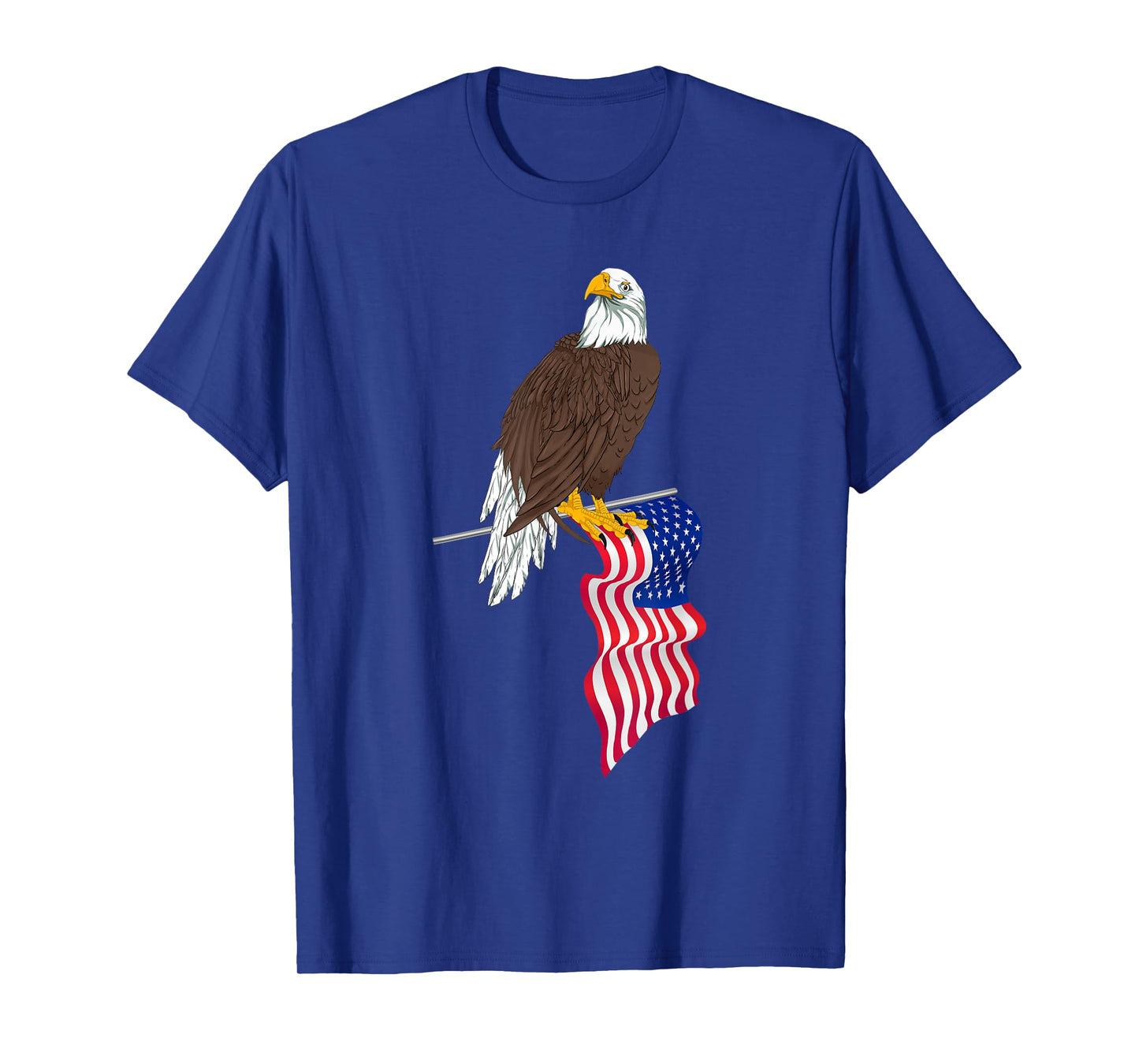 Proud American US Flag Freedom Liberty 4th Of July Eagle Women Kids Men T-Shirt
