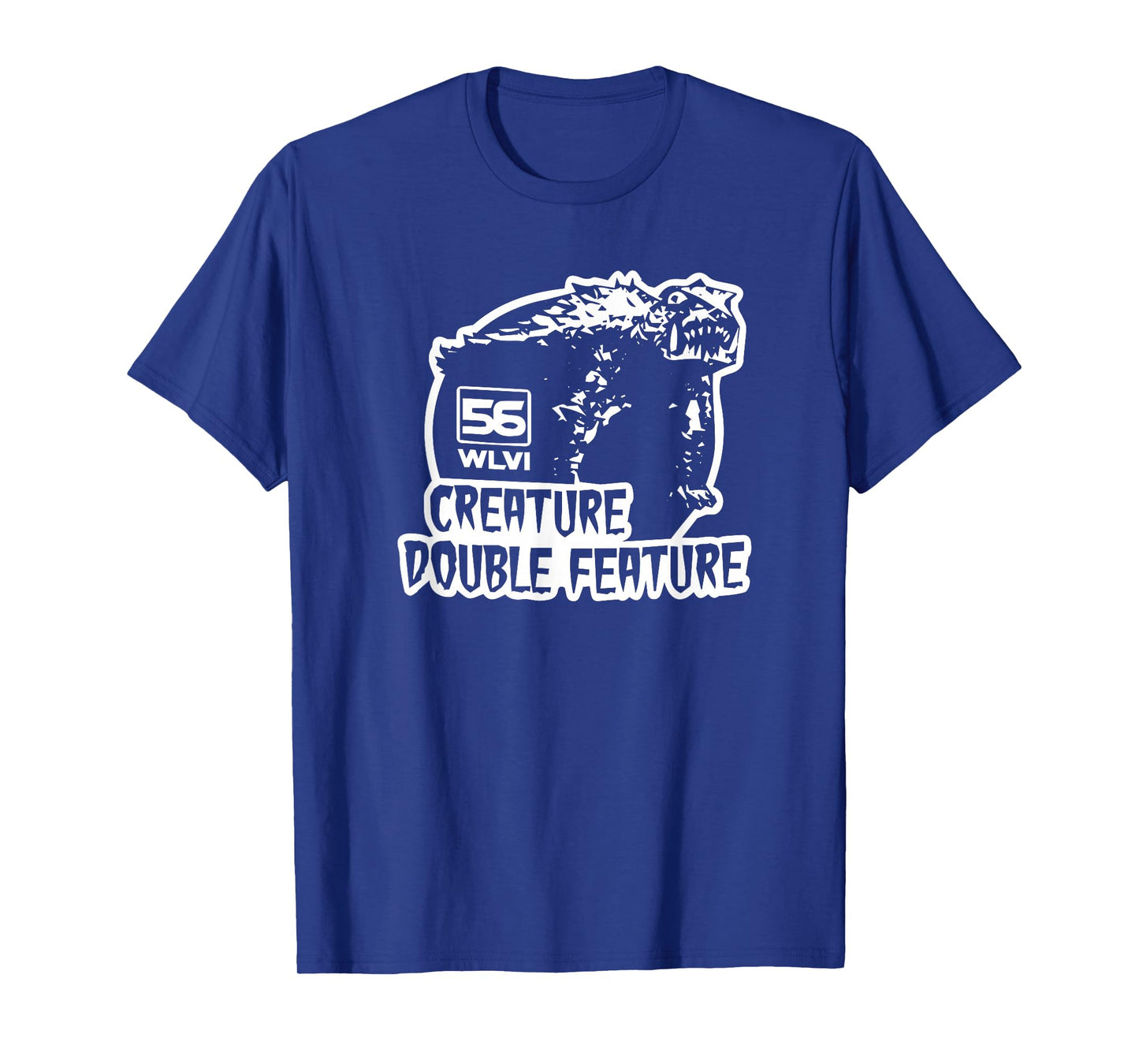 MRS-TEE Unisex-Adults Retro T-Shirt Black Small Creature Double Feature 1970s Vintage Graphic Apparel Crew Neck Short Sleeve