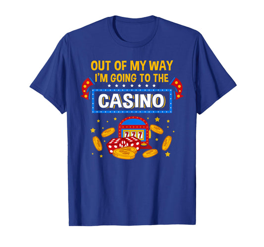 Funny Casino Design For Men Women Casino Gambler Gambling T-Shirt