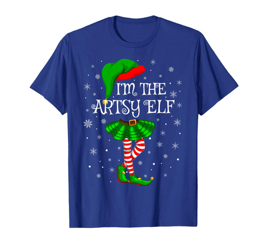Matching Family Group I'm The Artsy Elf Christmas T-Shirt