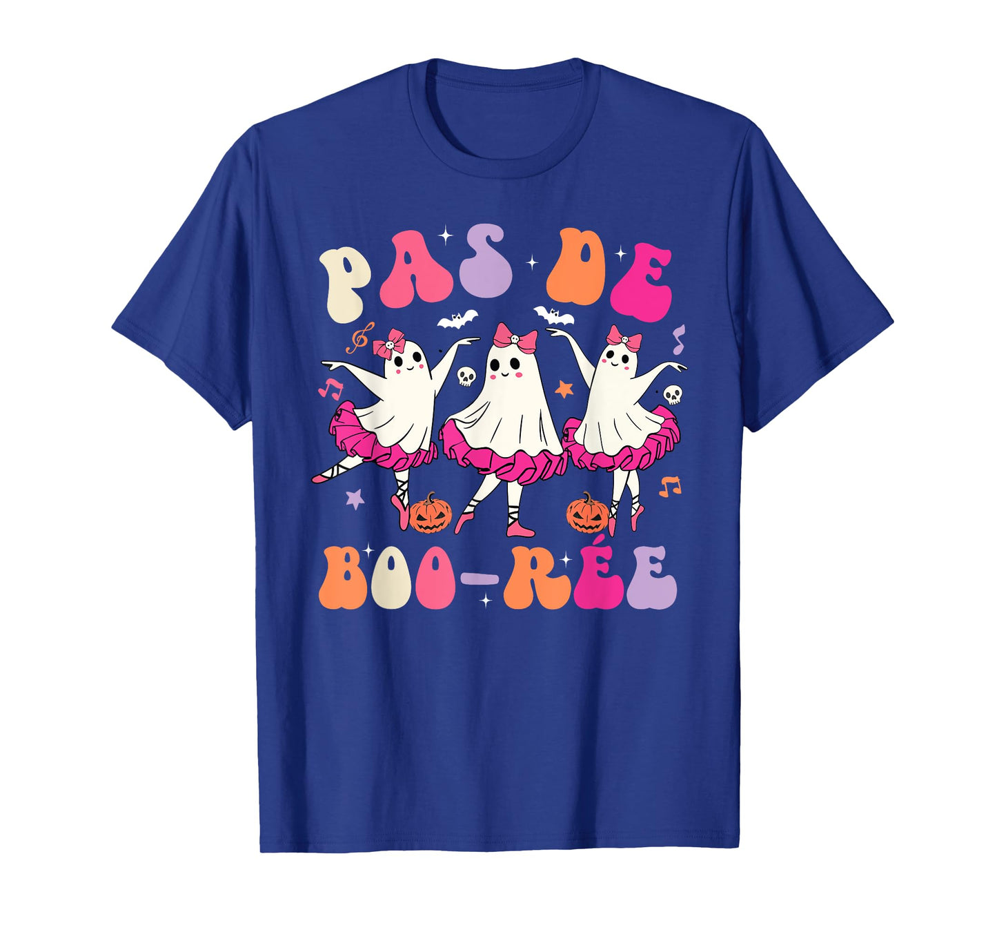 Halloween Dance Teacher Pas De Boo-ree Ghost Ballet Dancer T-Shirt