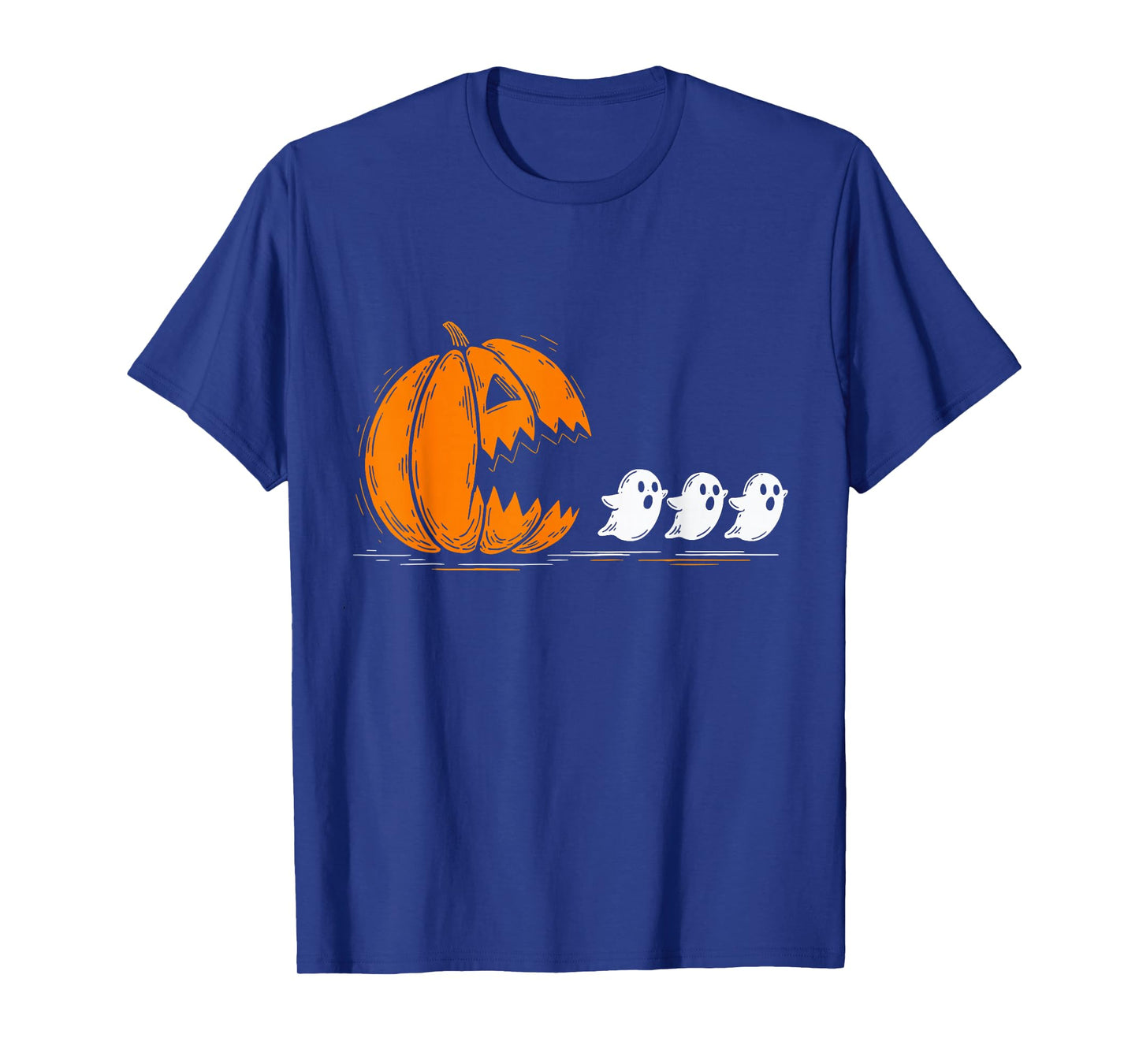Halloween Pumpkin Eating Ghosts Funny Spooky Costume T-Shirt