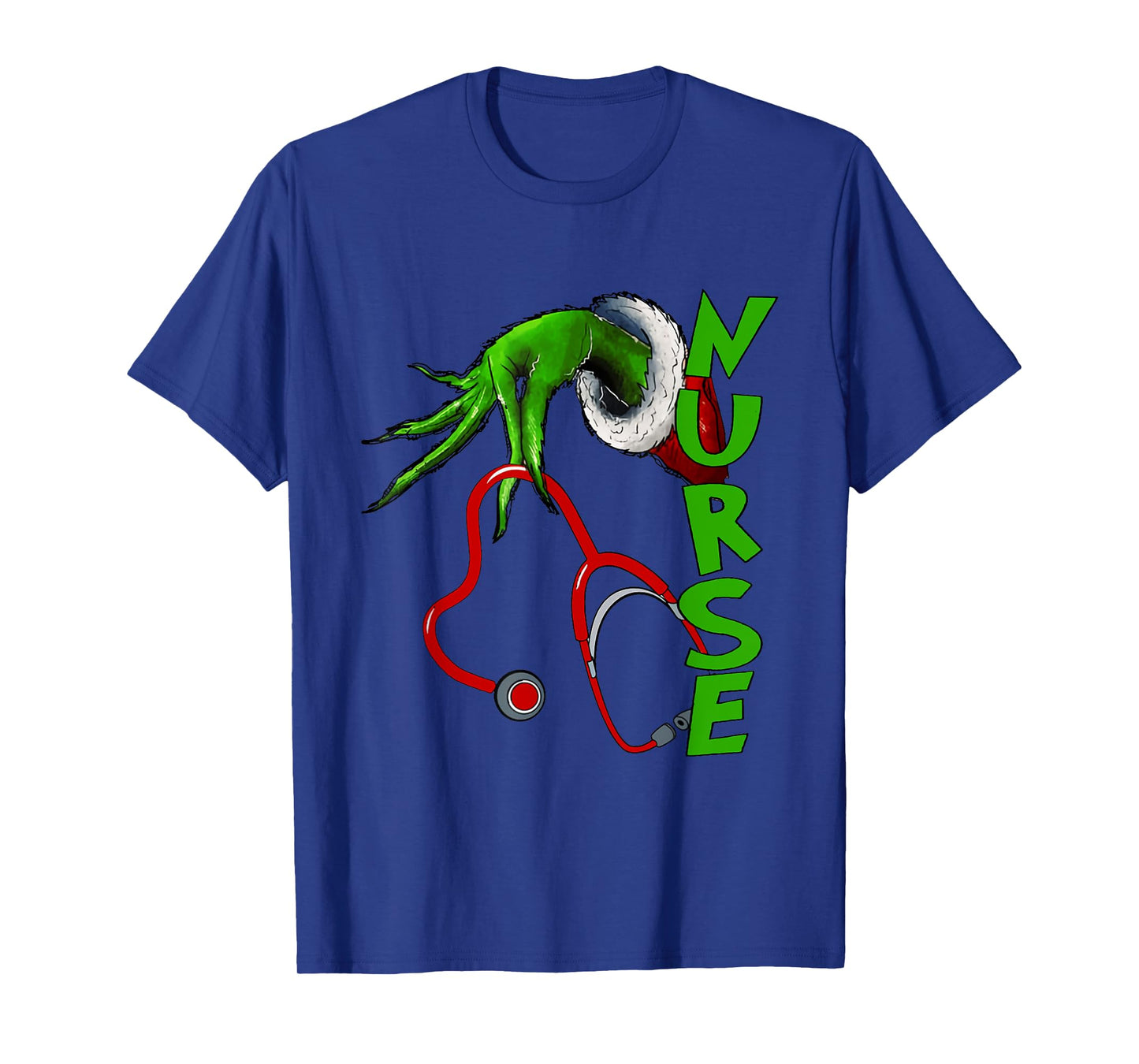 Nurse Christmas Stethoscope Nurses Xmas Pajamas PJs Women T-Shirt