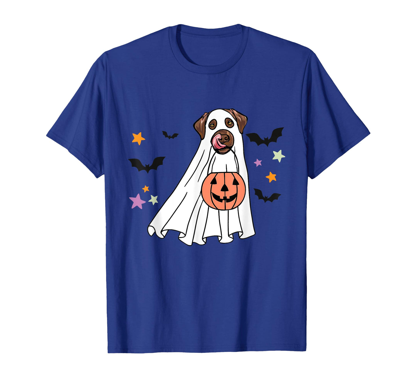 Ghost Chocolate Labrador Retriever Boo Dog Halloween Costume T-Shirt for Men Women