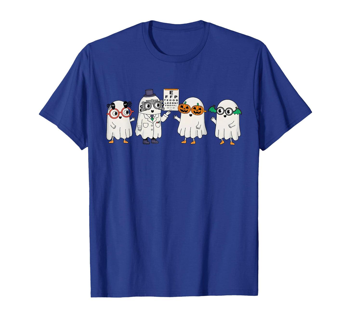 Spooky Ghost Boo Vision Squad Optometrist Halloween Eye Dr T-Shirt
