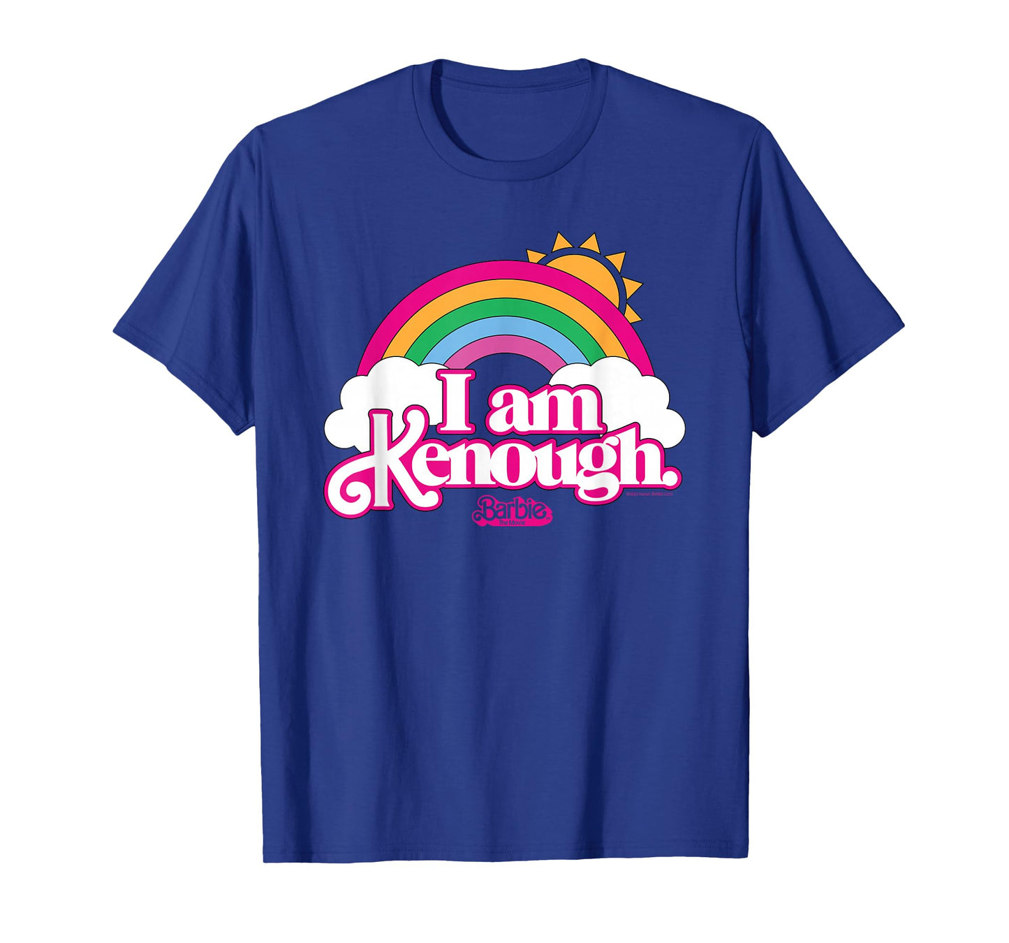 Barbie The Movie - I Am Kenough Rainbow Clouds T-Shirt
