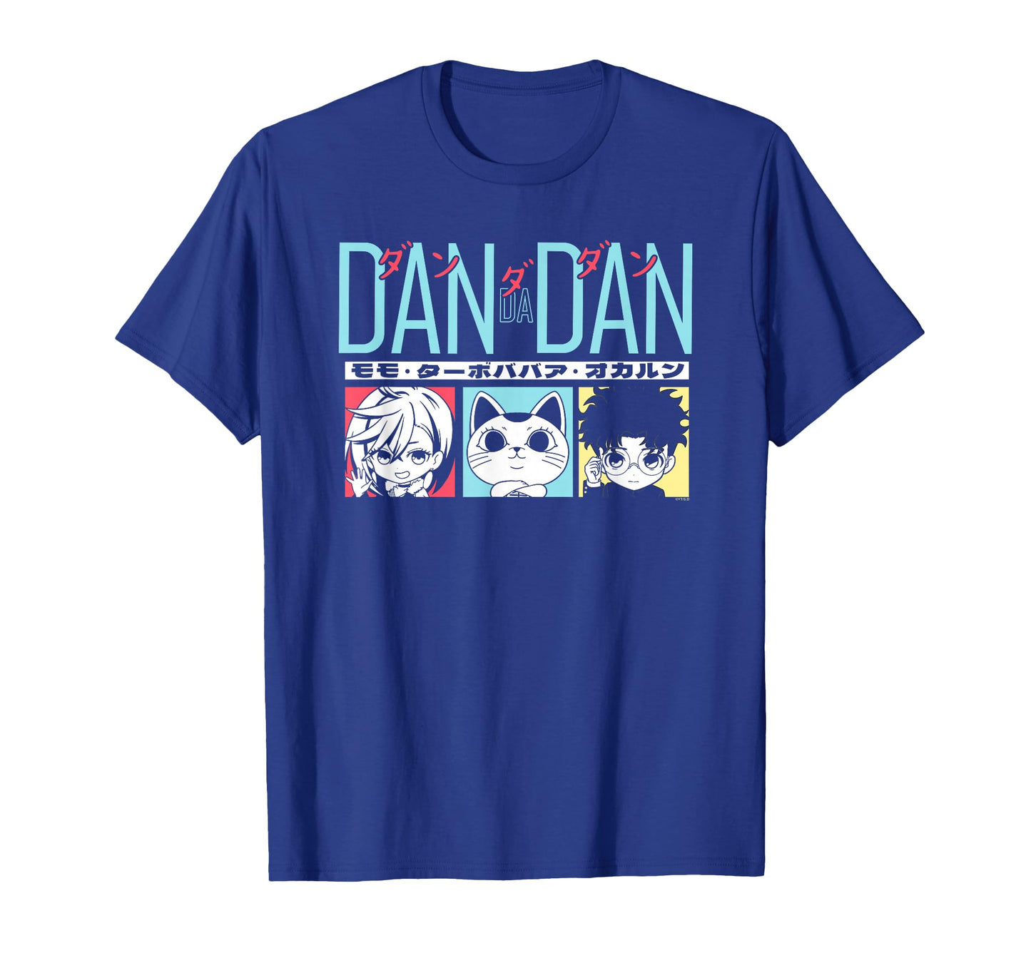 Dan Da Dan Chibi Character Frames Pastel Anime T-Shirt