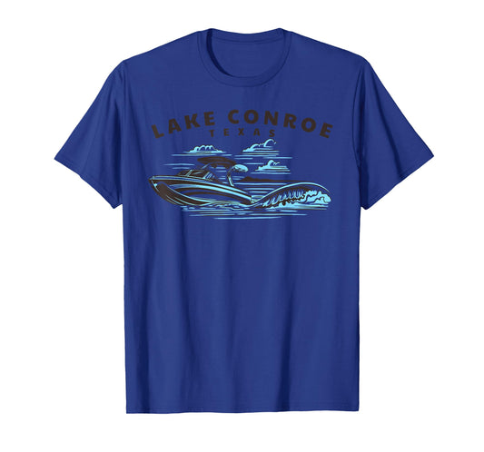 Lake Conroe, Texas Wakeboarding Wakesurfing T-Shirt