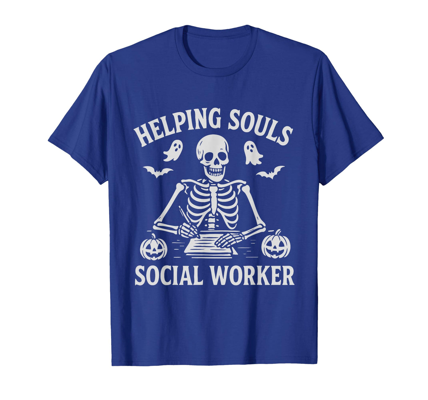 Helping Souls Social Worker Halloween Skeleton T-Shirt