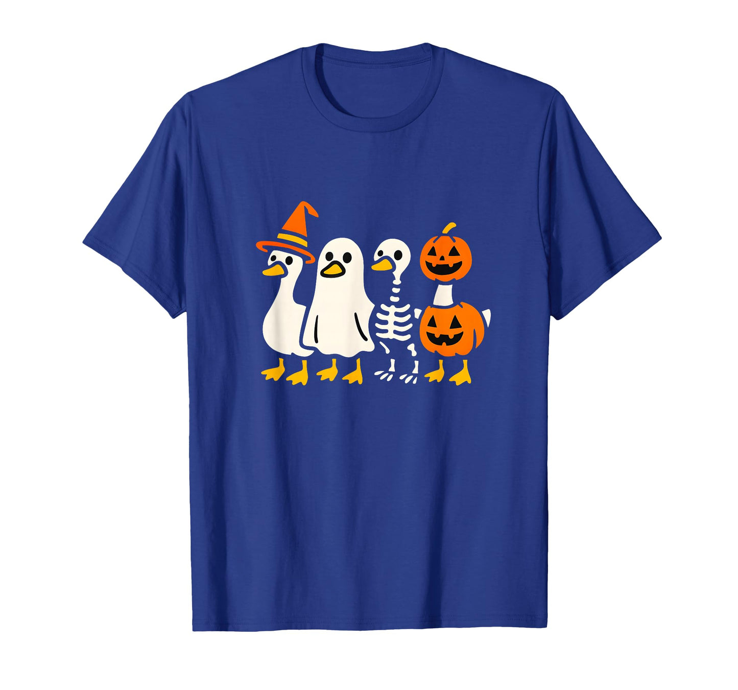 Spooky Goose Halloween Silly Meme Funny Women Kids T-Shirt