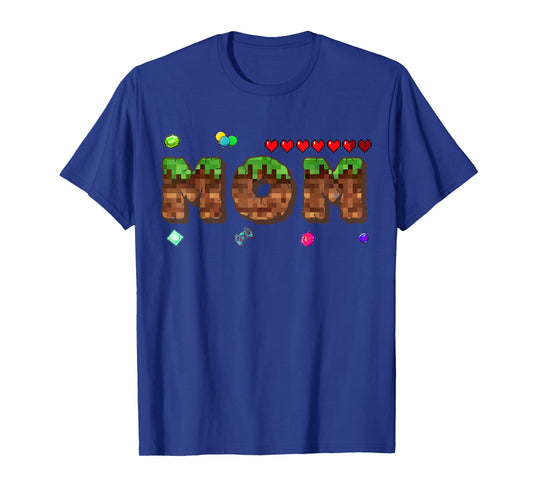Dad And Mom Of The Birthday Boy Pixel Game Matching Family T-Shirt