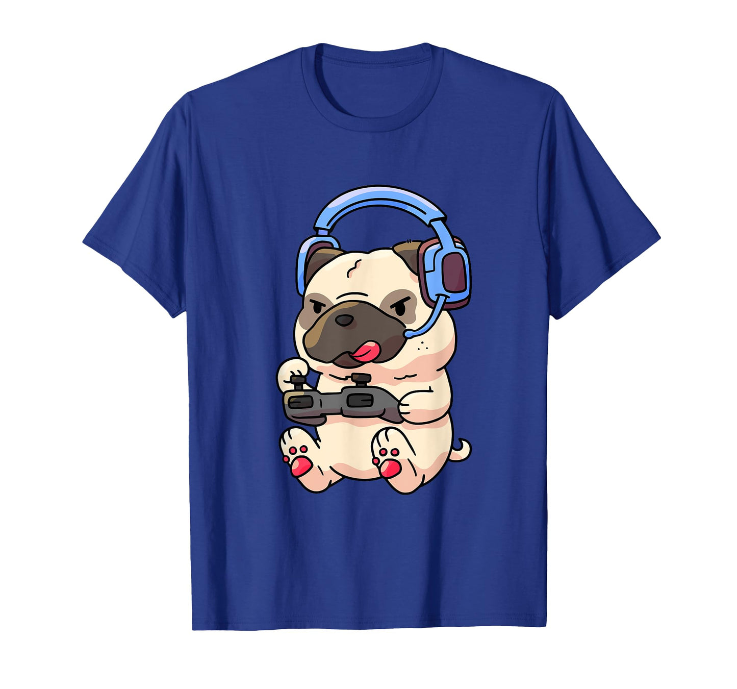 Gamer Pug Gaming Pugs Video Game Gift T-Shirt Small