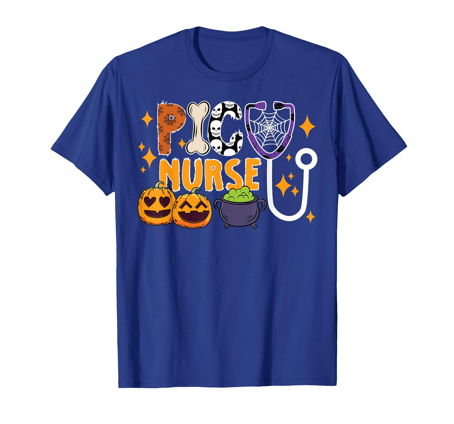 Spooky PICU Nurse Halloween Pediatric Intensive Care Unit T-Shirt