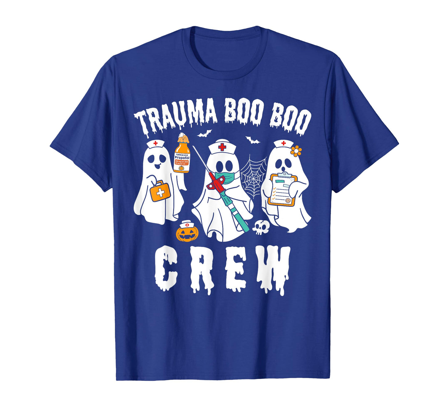 Groovy Trauma Boo Crew Funny Halloween Nurse T-Shirt