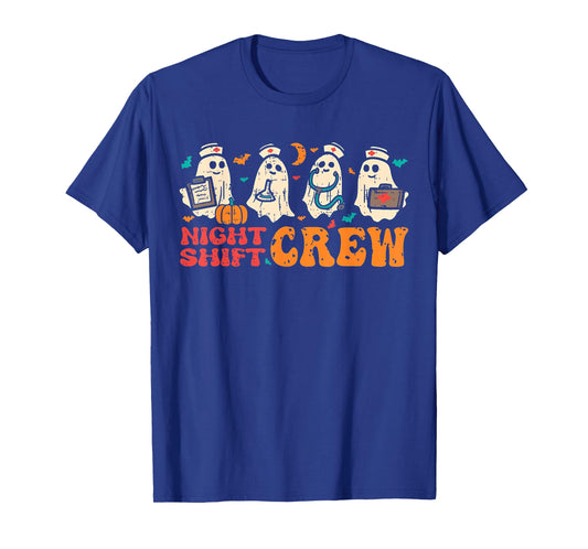 Ghost Nurses Thanksgiving Crew Funny Night Shift Men Women T-Shirt