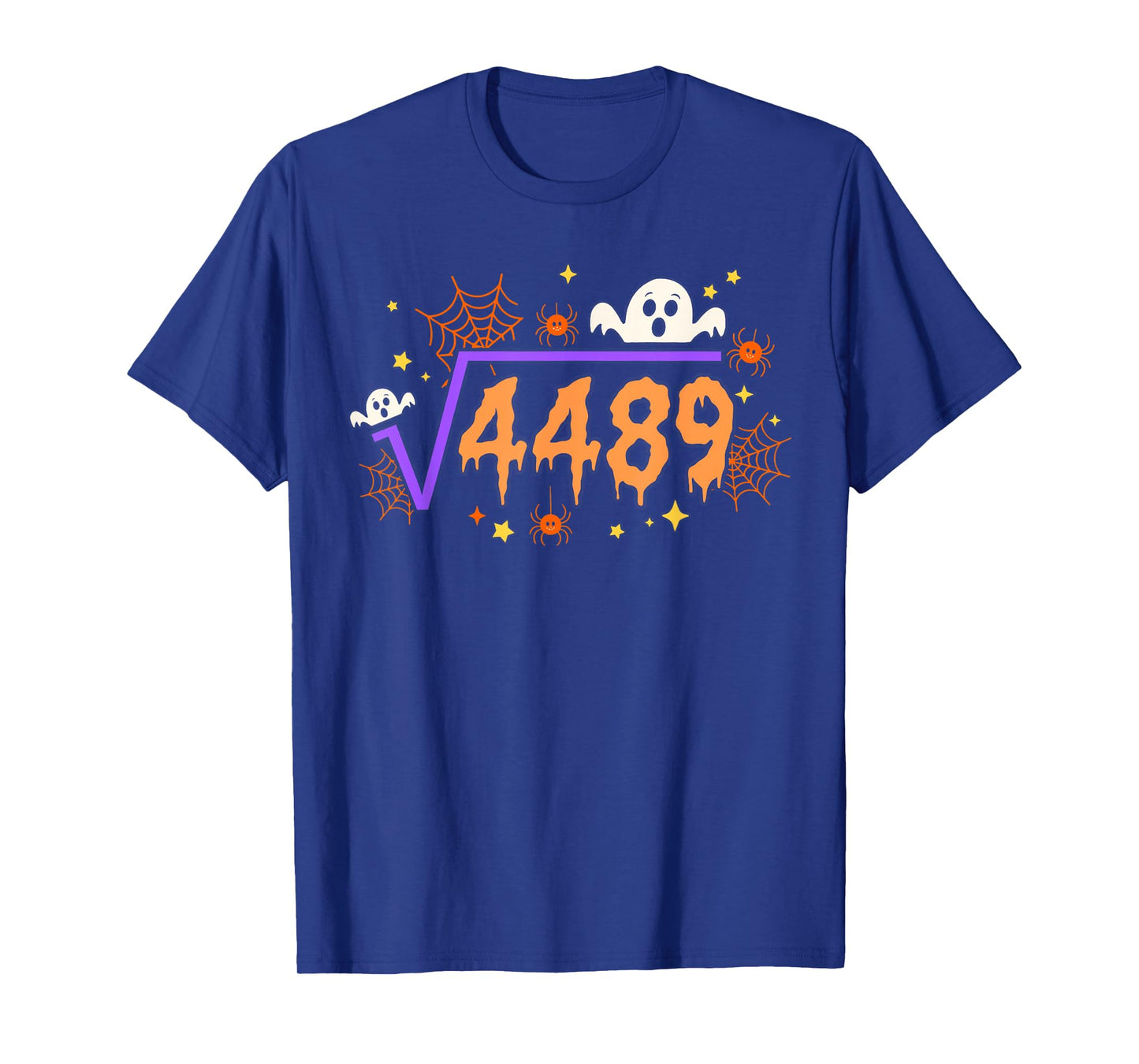 67 Halloween Drip Meme Square Root 4489 Math Ghost Boo T-Shirt