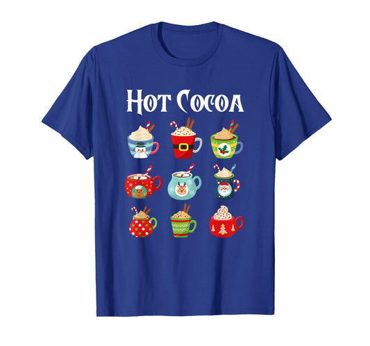 Hot Cocoa Christmas Cup Hot Chocolate Candy Cane Xmas T-Shirt