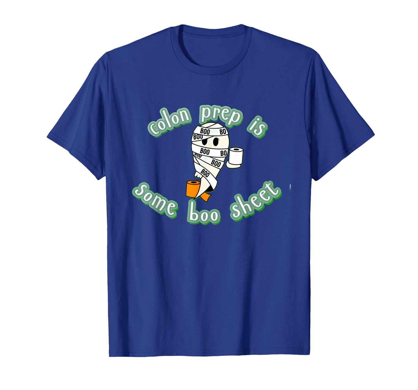 Funny Colonoscopy Prep Ghost Halloween GI Nurse Tee T-Shirt