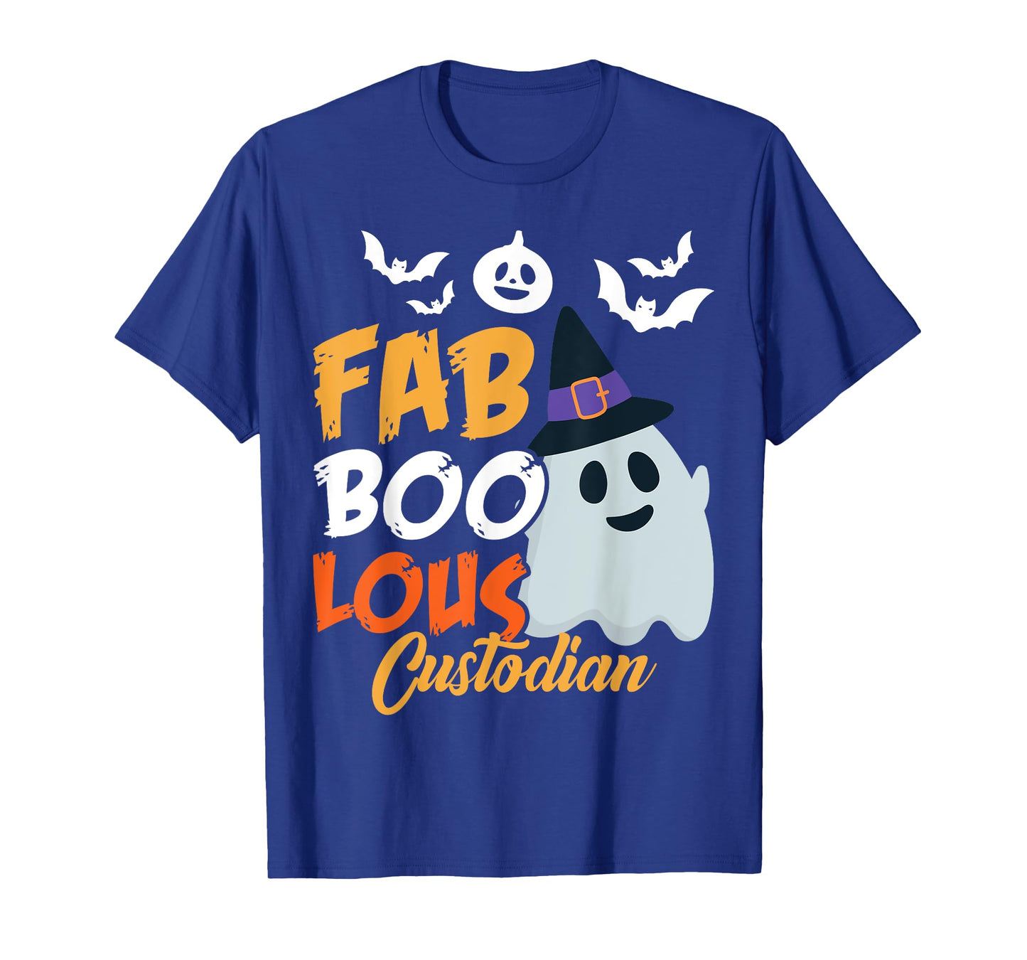 Faboolous Custodian Funny Scary Ghost Halloween Costume T-Shirt