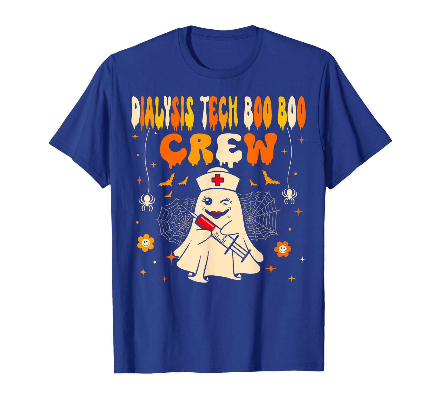 Halloween Dialysis Tech Boo Crew Dialysis Nurse Ghost T-Shirt