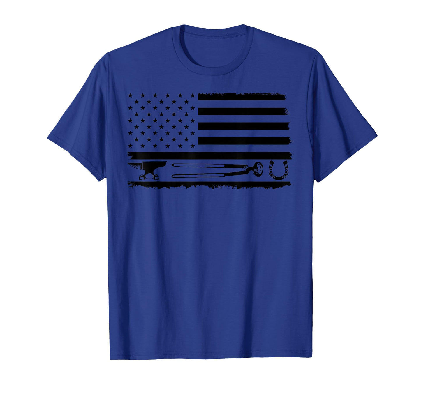 Funny Farrier Gift For Men Cool Farrier Tools American Flag T-Shirt