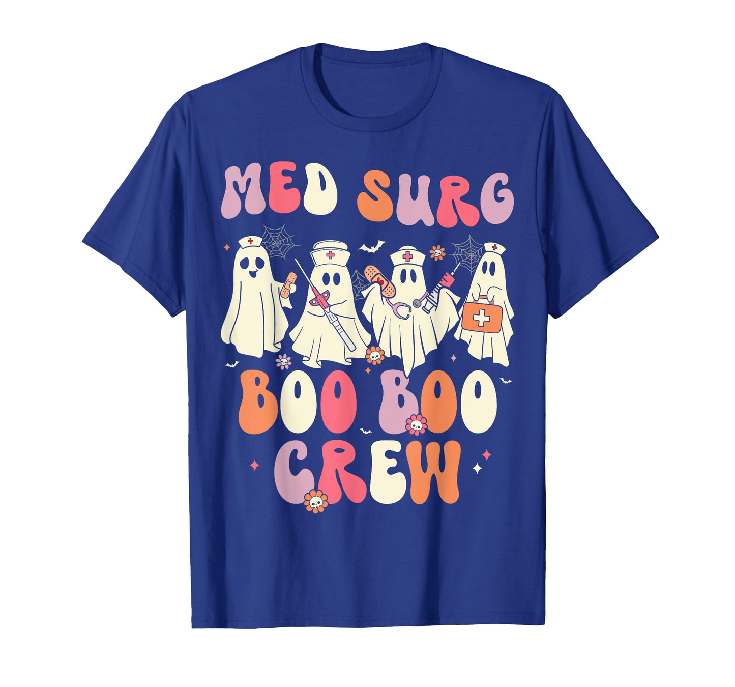 Halloween Med Surg Boo Crew Nurse Ghost T-Shirt