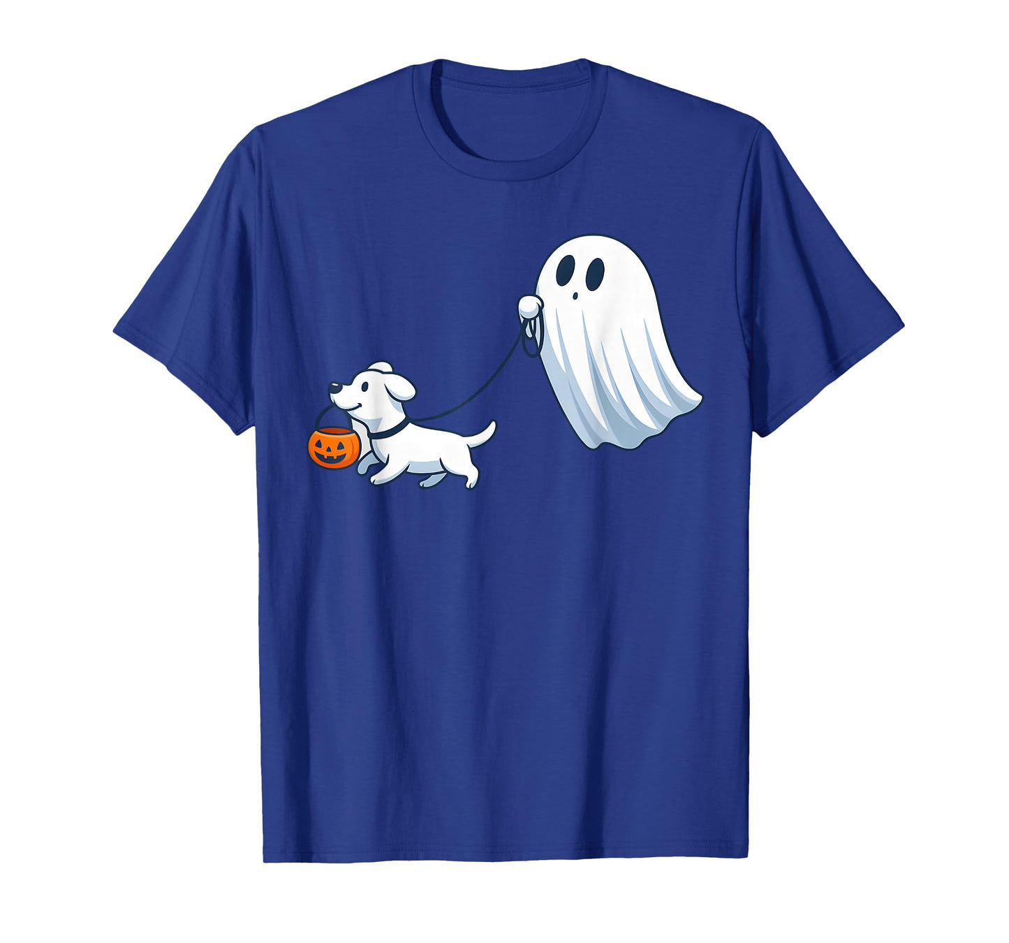 Ghost Walking Dog Ghost Dog Halloween Cute Spooky Dog Love T-Shirt