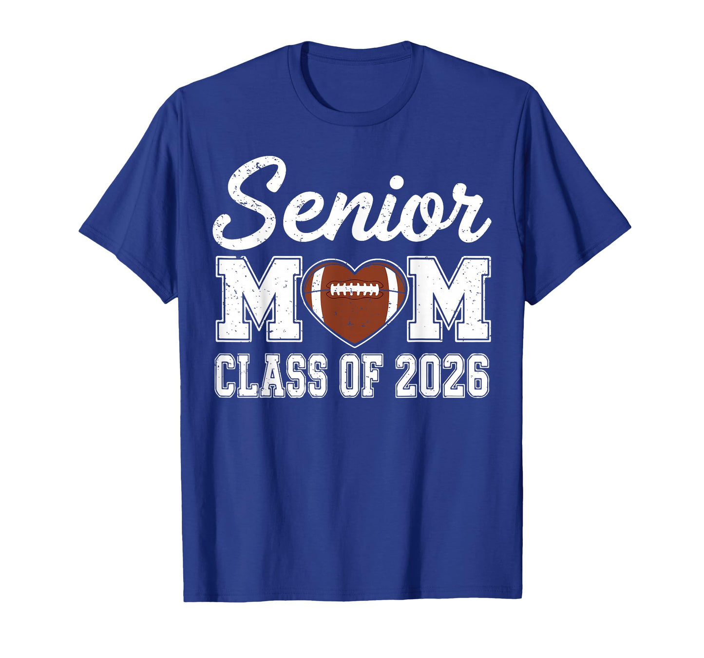 Senior Football Mom Class of 2026 Game Day Graduation T-Shirt