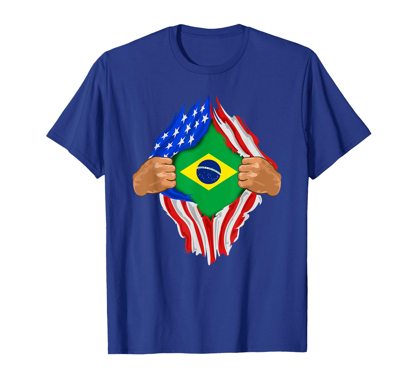 Brazilian Blood Inside Me T-Shirt | Brazil Flag Gift T-Shirt