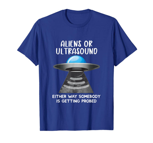 Cardiac Sonographer Aliens or Ultrasound Probe RDMS T-Shirt